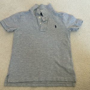 Polo, Ralph, Lauren boy, size 5 gray short sleeve polo